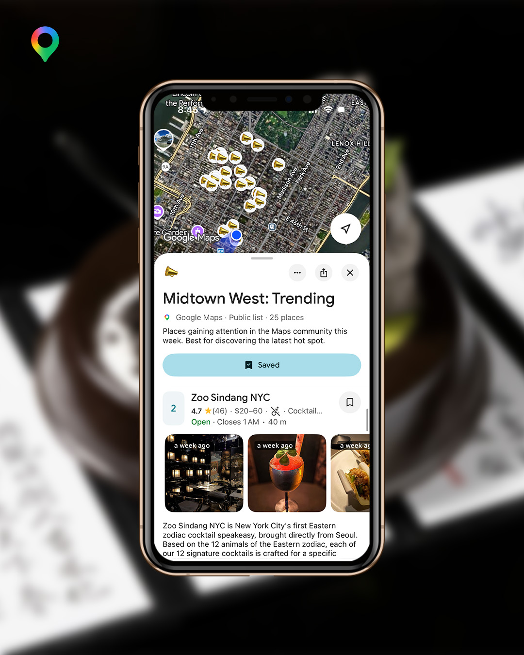 Google Maps — Midtown West: Trending