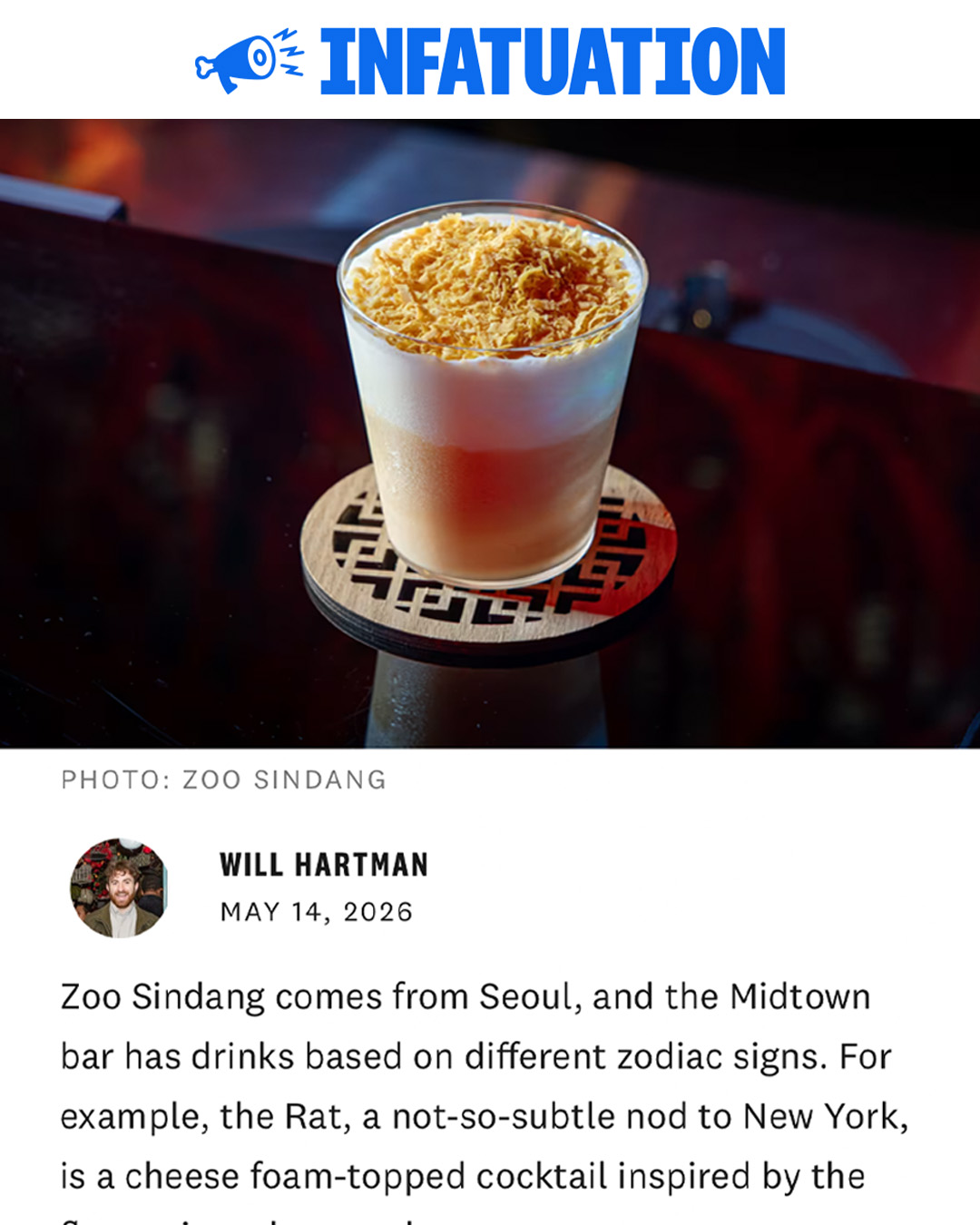 The Infatuation — Zoo Sindang